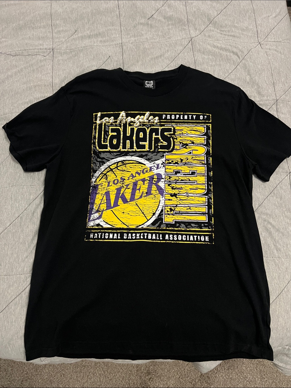 Los Angeles Lakers Black & Yellow Graphic Tee - NBA